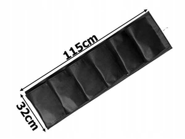 ORGANIZER NA BUTY DO SZAFY WISZĄCY - czarny