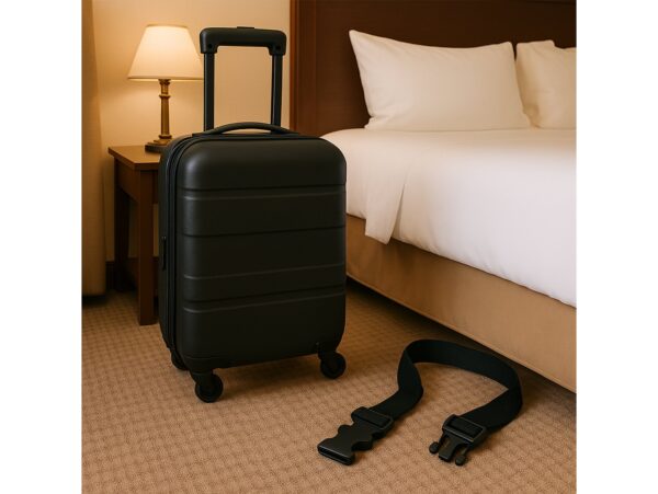 PAS BAGAŻOWY DO WALIZKI ZABEZPIECZAJĄCY - czarny