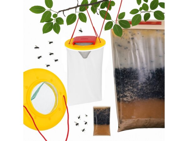 PUŁAPKA NA MUCHY OWADY Z WABIKIEM ZWALCZANIE DUŻA
