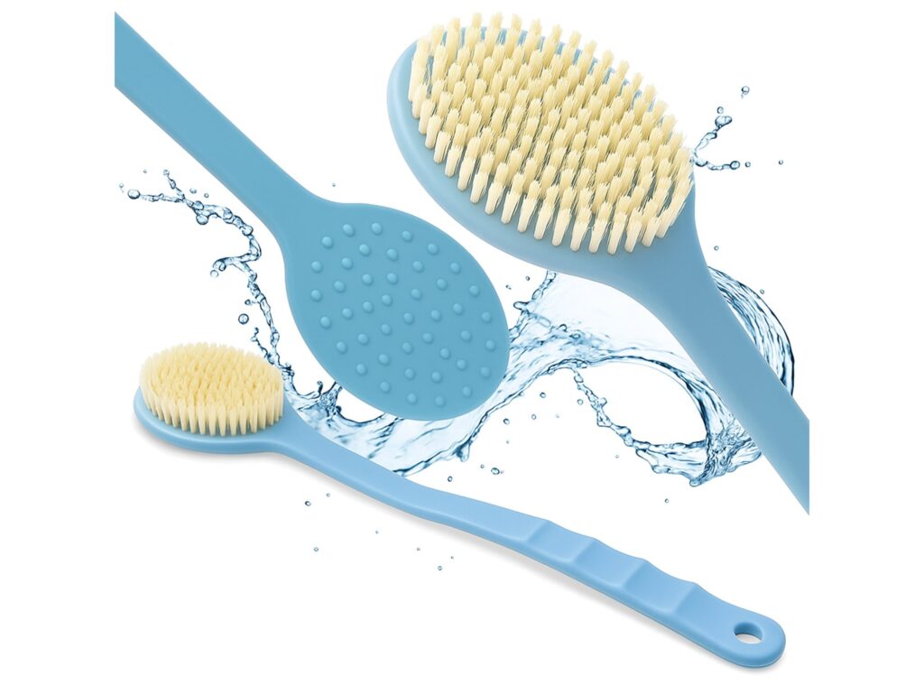 SZCZOTKA DO MYCIA PLECÓW - niebieski