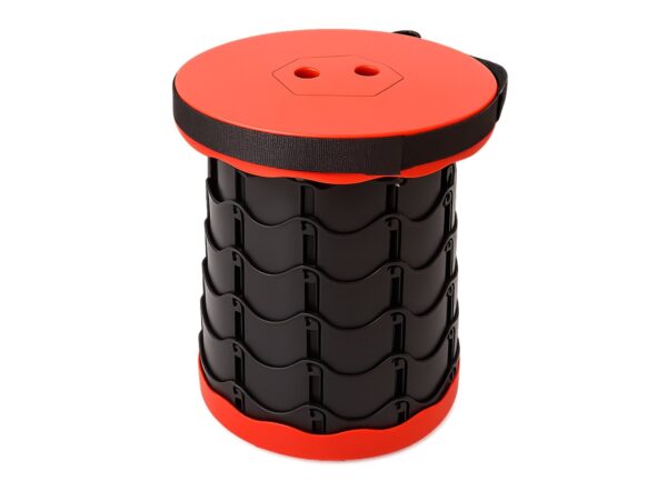 TABORET STOŁEK SKŁADANY - czerwony