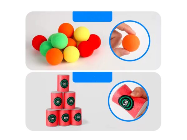 ŁUK ZABAWKOWY Z PIŁECZKAMI 34CM