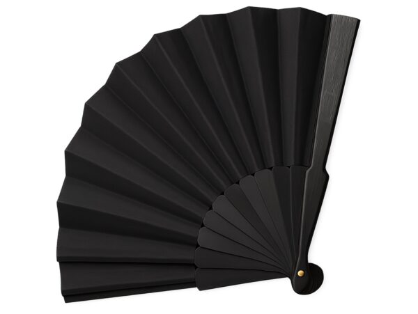 WACHLARZ MATERIAŁOWY 25CM - czarny