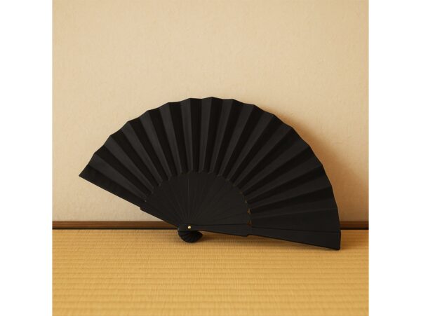 WACHLARZ MATERIAŁOWY 25CM - czarny