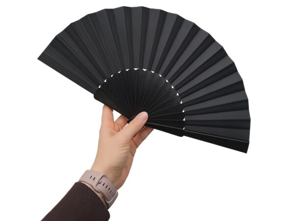 WACHLARZ MATERIAŁOWY 25CM - czarny