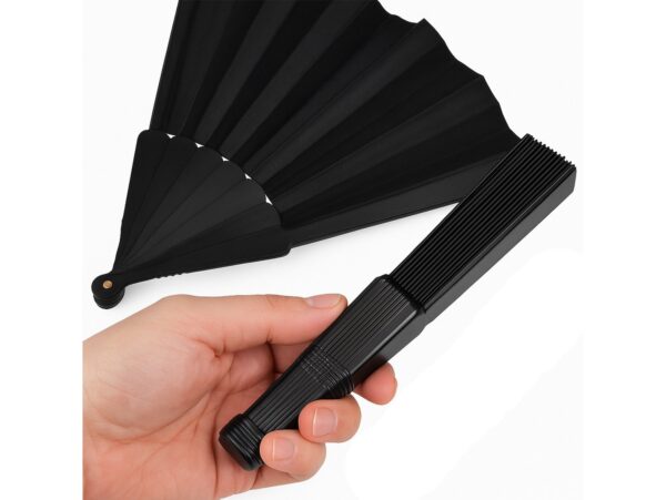 WACHLARZ MATERIAŁOWY 25CM - czarny