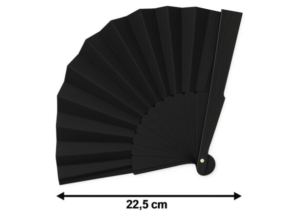 WACHLARZ MATERIAŁOWY 25CM - czarny