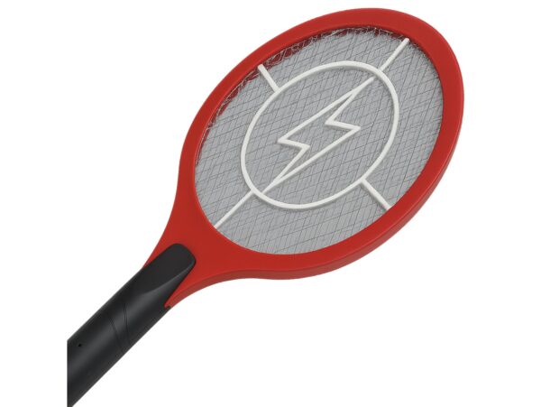 ŁAPKA NA MUCHY ELEKTRYCZNA NA AKUMULATOR DO GNIAZDKA - czerwony