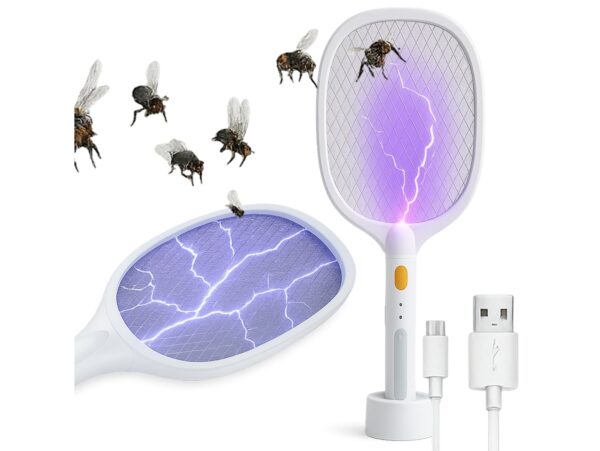 ŁAPKA NA OWADY ELEKTRYCZNA 2W1 42x18x4cm