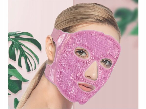 ŻELOWA MASKA NA TWARZ - różowy