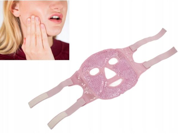 ŻELOWA MASKA NA TWARZ - różowy