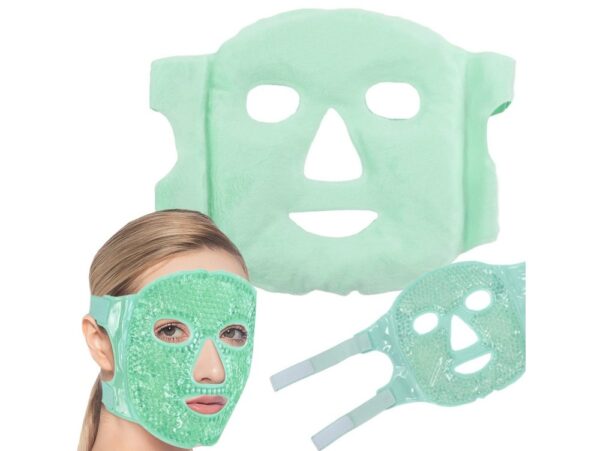 ŻELOWA MASKA NA TWARZ - zielona