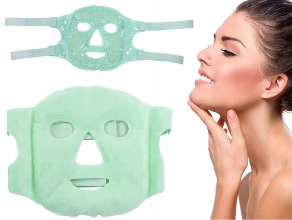 ŻELOWA MASKA NA TWARZ - zielona