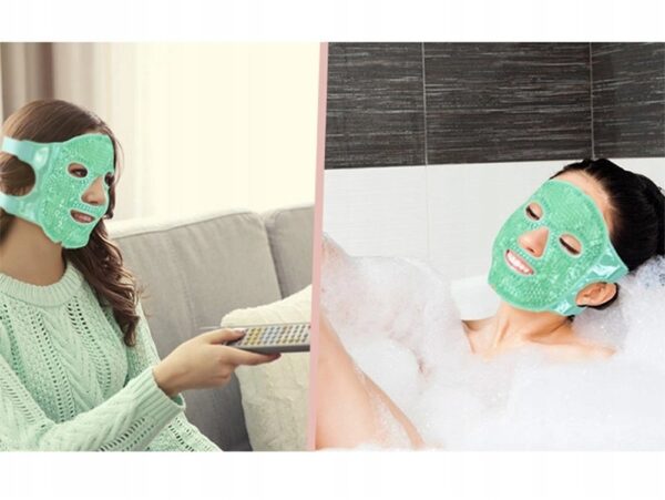 ŻELOWA MASKA NA TWARZ - zielona