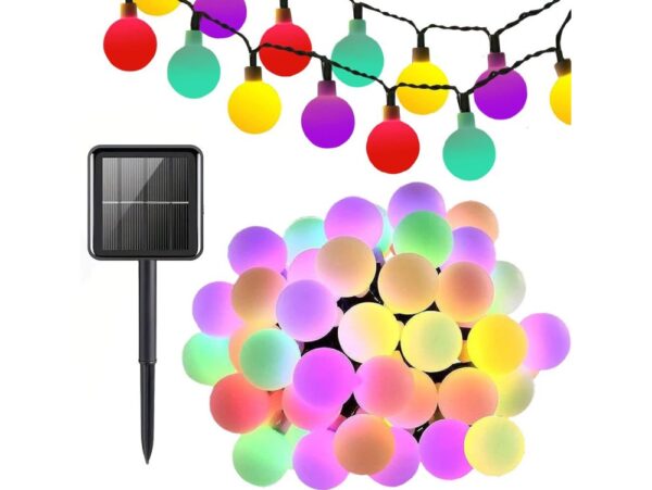 GIRLANDA OGRODOWA SOLARNA KULE 4,5m 20xLED 1,7cm