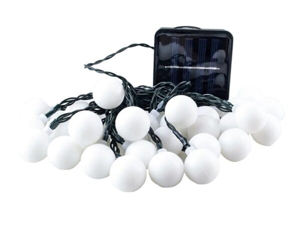 GIRLANDA OGRODOWA SOLARNA KULE 4,5m 20xLED 1,7cm