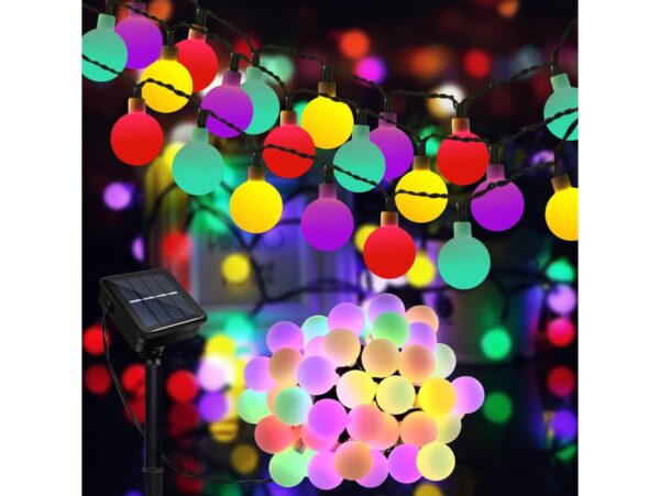 GIRLANDA OGRODOWA SOLARNA KULE 4,5m 20xLED 1,7cm