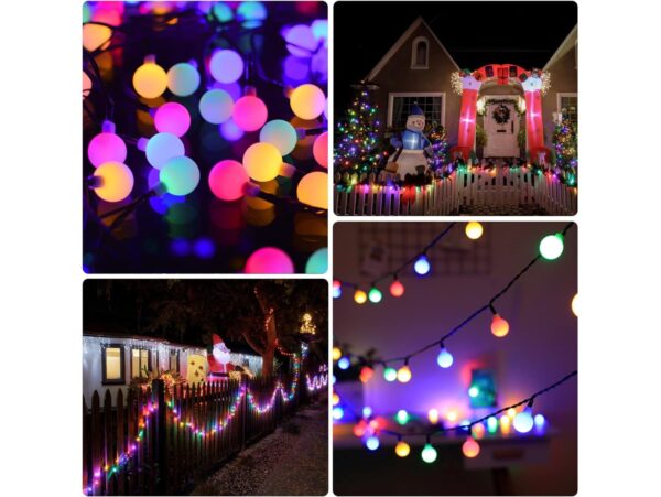 GIRLANDA OGRODOWA SOLARNA KULE 4,5m 20xLED 1,7cm