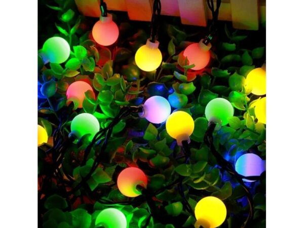 GIRLANDA OGRODOWA SOLARNA KULE 4,5m 20xLED 1,7cm