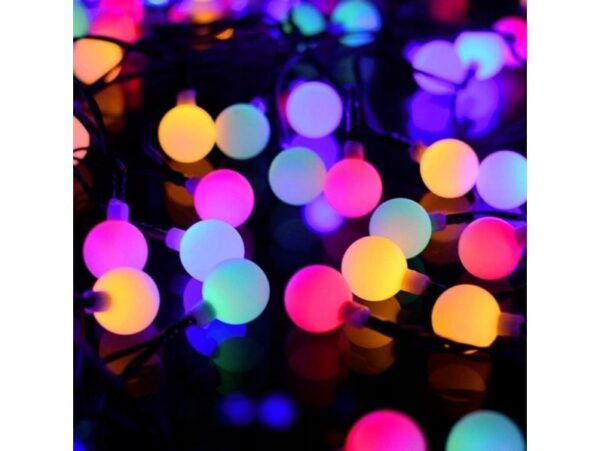 GIRLANDA OGRODOWA SOLARNA KULE 4,5m 20xLED 1,7cm