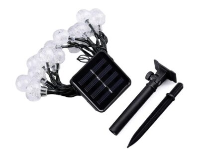 GIRLANDA OGRODOWA SOLARNA KULE 4,5m 20xLED 1,7cm