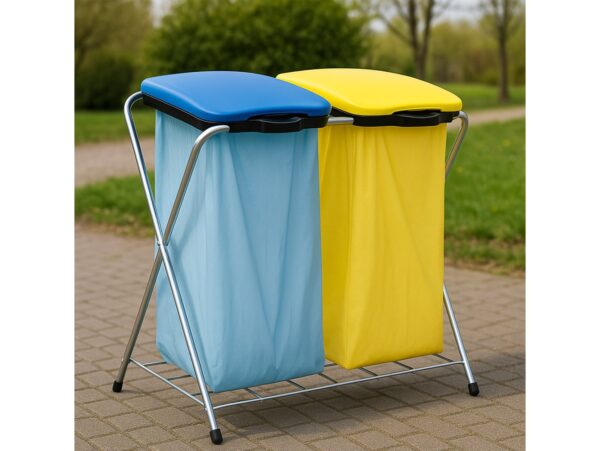 GRID MATIC 2 STOJAK NA WORKI NA ŚMIECI PODWÓJNY/GRID MATIC 2 8001579112028