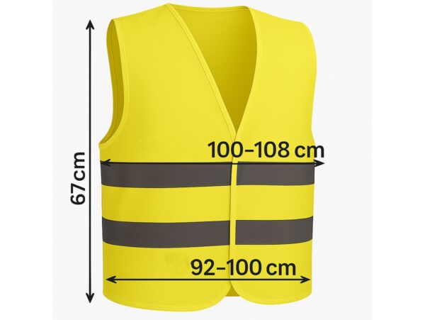 KAMIZELKA ODBLASKOWA - żółty