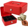KASETKA NA PIENIADZE DUŻA 200 x 160 x 90 - czerwona