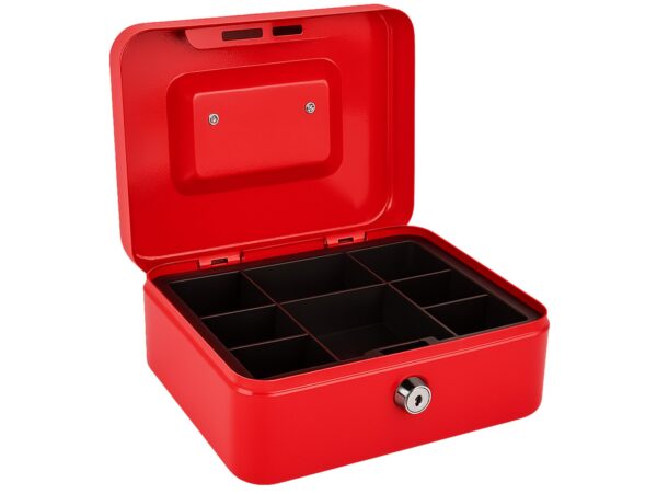 KASETKA NA PIENIADZE DUŻA 200 x 160 x 90 - czerwona