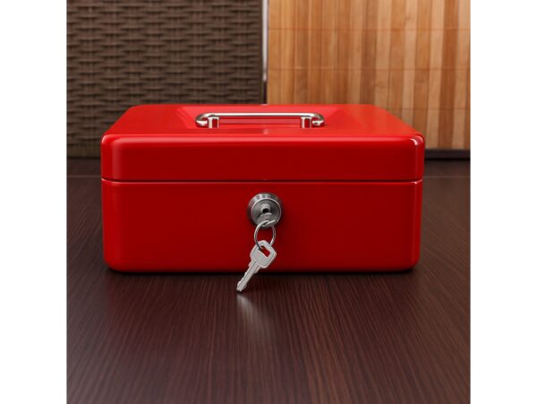 KASETKA NA PIENIADZE DUŻA 200 x 160 x 90 - czerwona