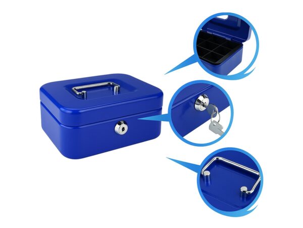 KASETKA NA PIENIADZE DUŻA 200 x 160 x 90 - niebieski