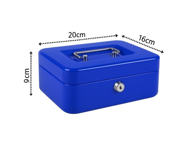 KASETKA NA PIENIADZE DUŻA 200 x 160 x 90 - niebieski