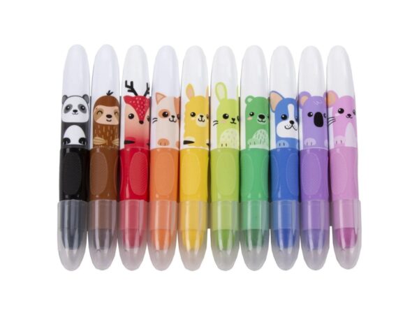 KIDEA KREDKI ŻELOWE 10 KOLORÓW