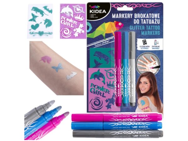 KIDEA MARKER DO TATUAŻU Z SZABLONAMI