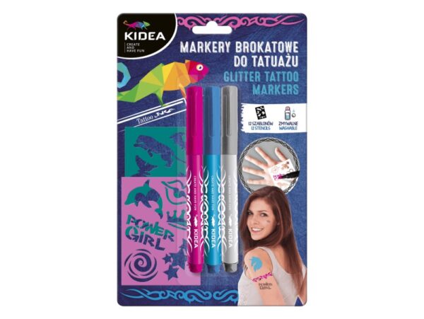 KIDEA MARKER DO TATUAŻU Z SZABLONAMI