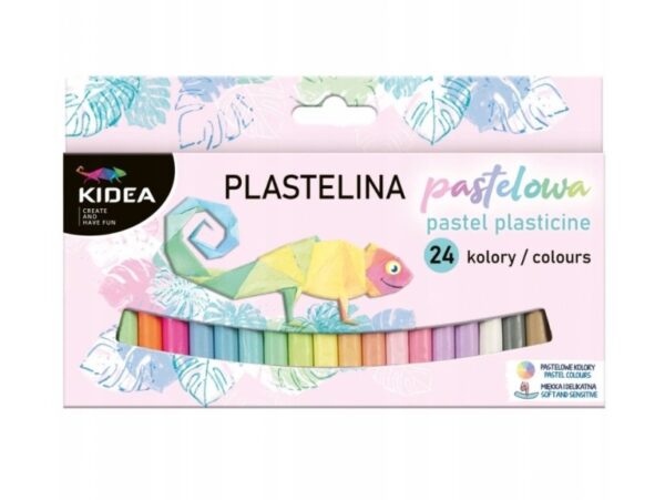 KIDEA PLASTELINA PASTELOWA 24 KOLORY