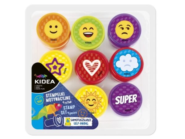 KIDEA STEMPELKI MOTYWACYJNE 9SZT