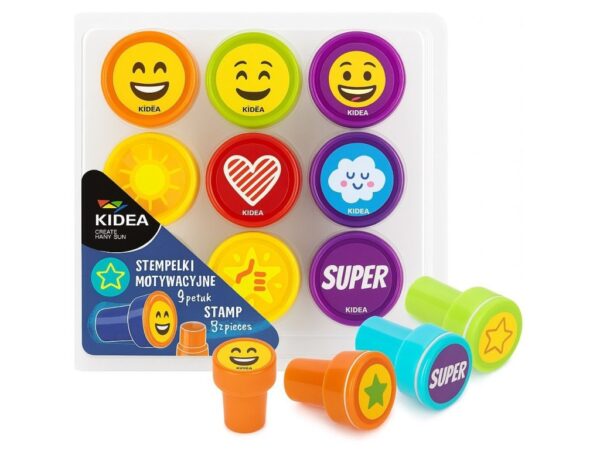 KIDEA STEMPELKI MOTYWACYJNE 9SZT