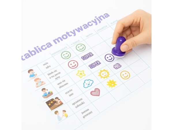 KIDEA STEMPELKI MOTYWACYJNE 9SZT