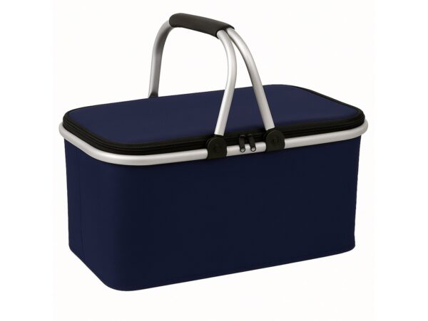 KOSZ PIKNIKOWY 49x27 DWIE RĄCZKI - granatowy