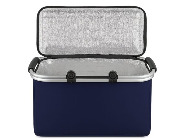 KOSZ PIKNIKOWY 49x27 DWIE RĄCZKI - granatowy