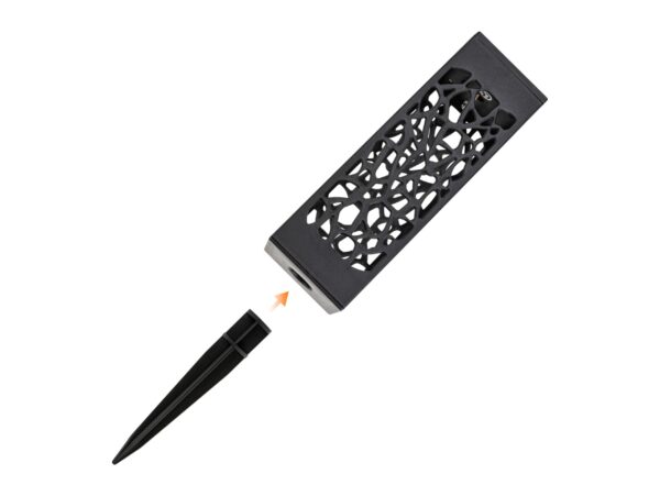 LAMPA OGRODOWA SOLARNA AŻUROWA - ciepły biały