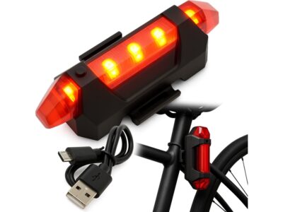 LAMPKA ROWEROWA TYLNA TYŁ ROWER ŁADOWANA LED RAPID
