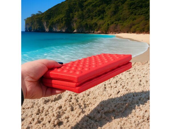 MATA DO SIEDZENIA SKŁADANA - czerwona