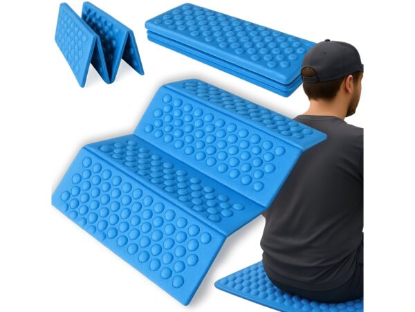 MATA DO SIEDZENIA SKŁADANA - niebieski