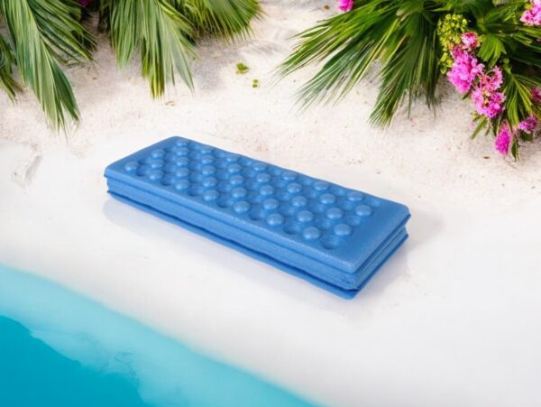 MATA DO SIEDZENIA SKŁADANA - niebieski