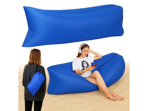 MATERAC SOFA NADMUCHIWANA LAZY BAG AIR SOF - niebieski