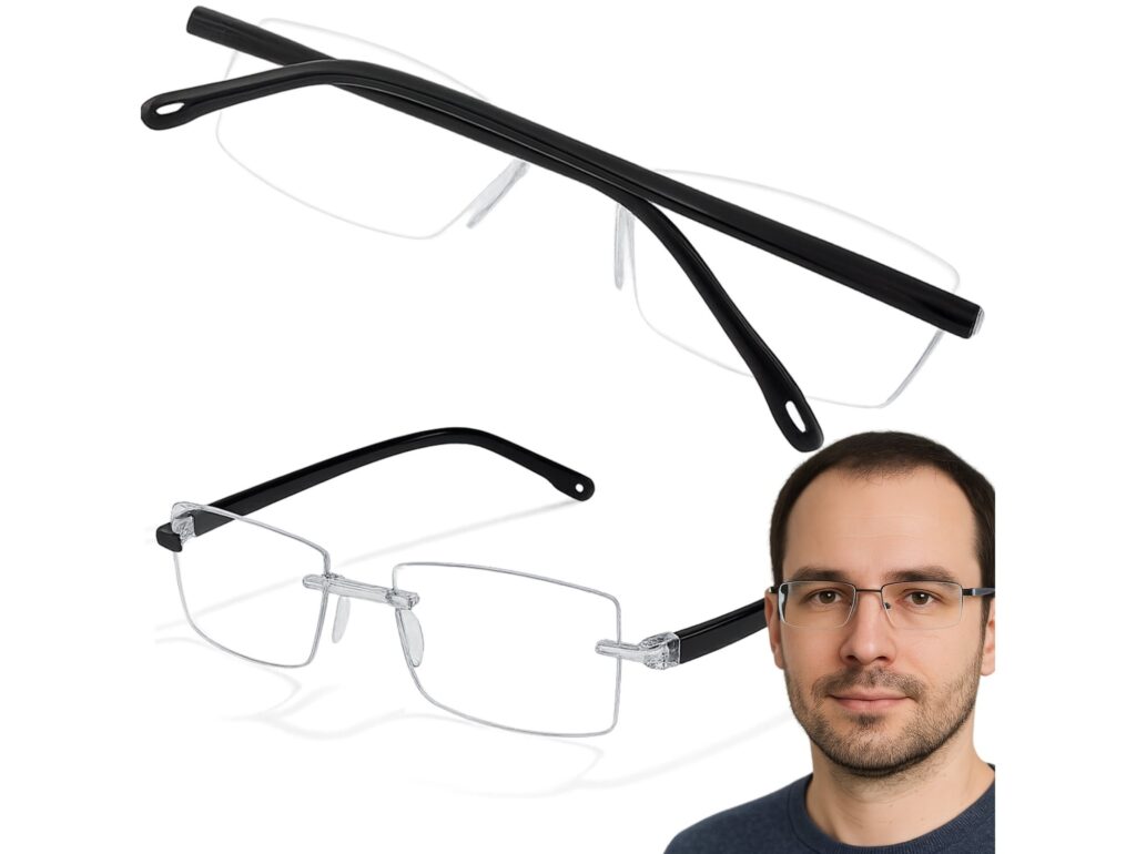 OKULARY Z PŁYNNĄ REGULACJĄ OSTROŚCI BEZRAMKOWE