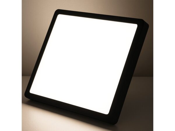 PANEL LAMPA LED PLAFON 29CM 24W - czarny