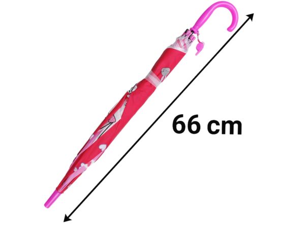 PARASOL DZIECIĘCY Z GWIZDKIEM 85CM 8 DRUTÓW PÓŁAUTOMAT - królik